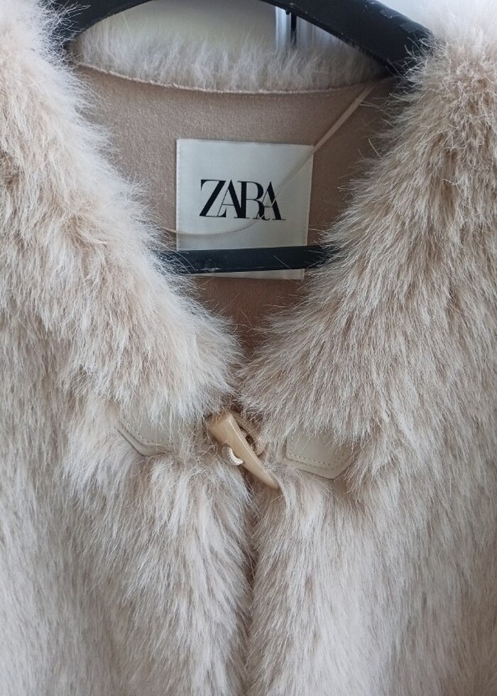 Zara peluş yelek - Görsel 4