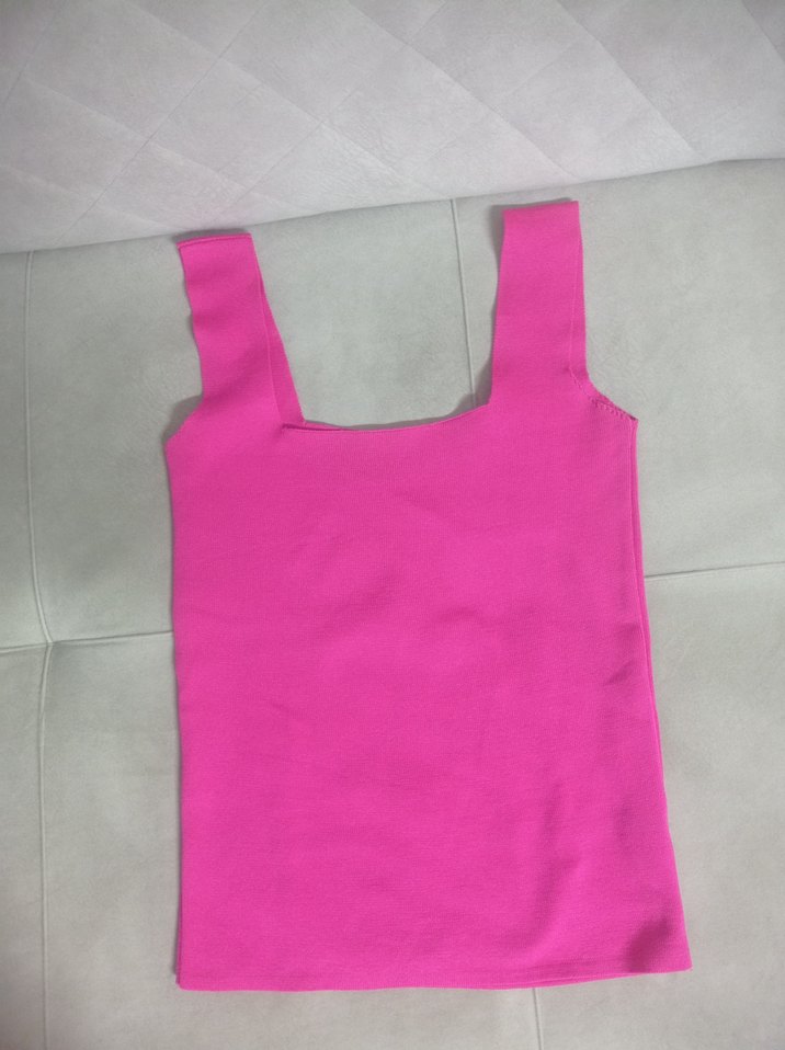 kadın kalın askılı t-shirt - Görsel 2