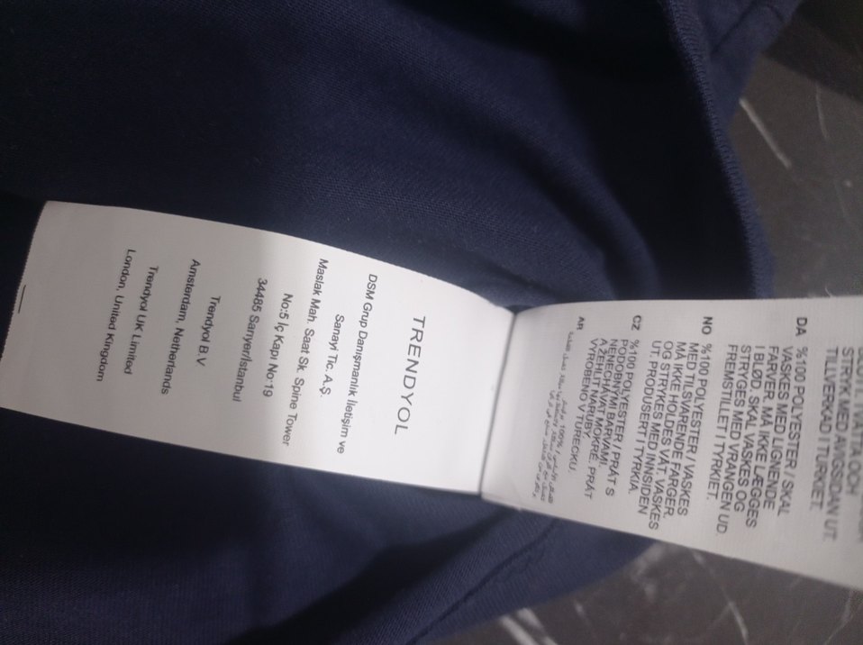 Lacivert  Tişört - Görsel 3