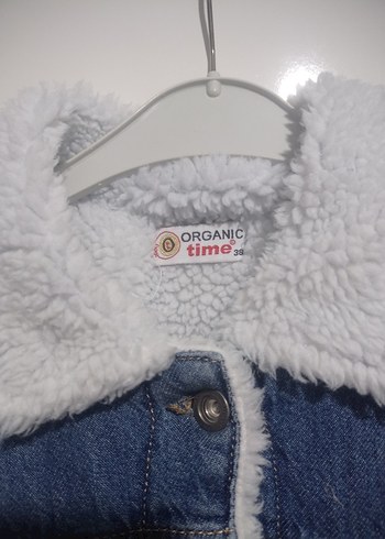 Düğmeli Kadın Mavi Kot Ceket - Görsel 6