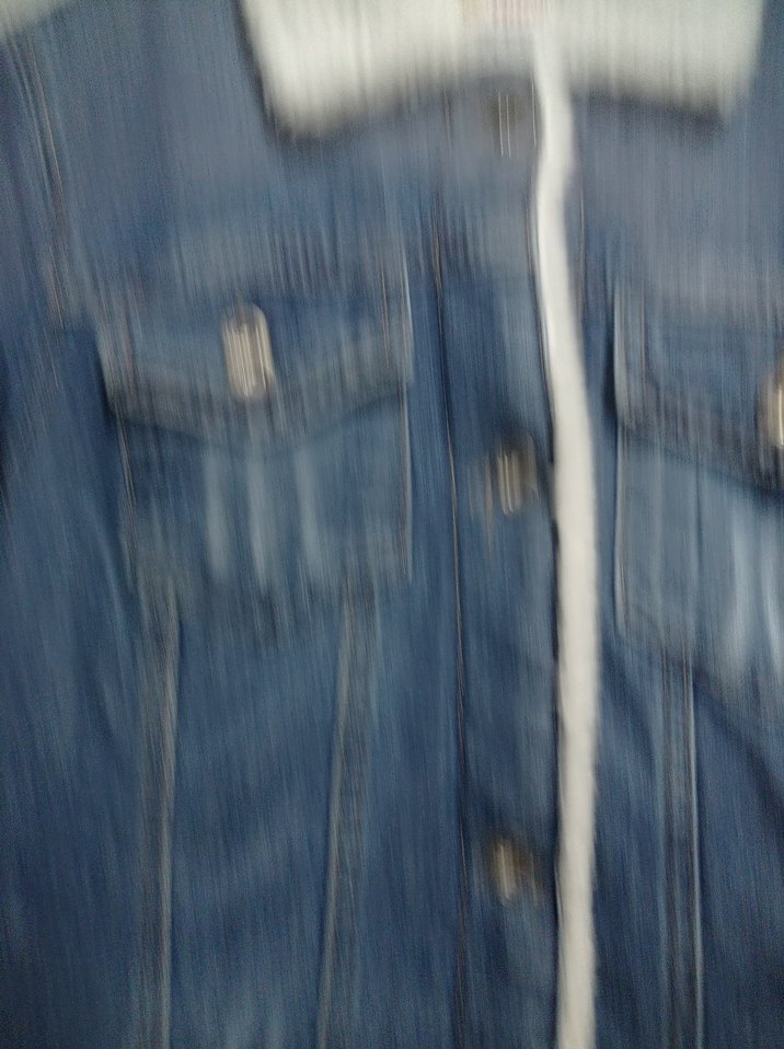 Düğmeli Kadın Mavi Kot Ceket - Görsel 3