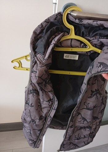 Gri Kamuflaj Desenli Erkek Çocuk Yelek - Görsel 5