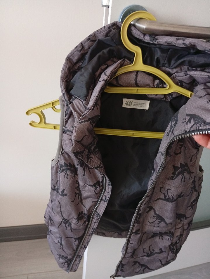 Gri Kamuflaj Desenli Erkek Çocuk Yelek - Görsel 5