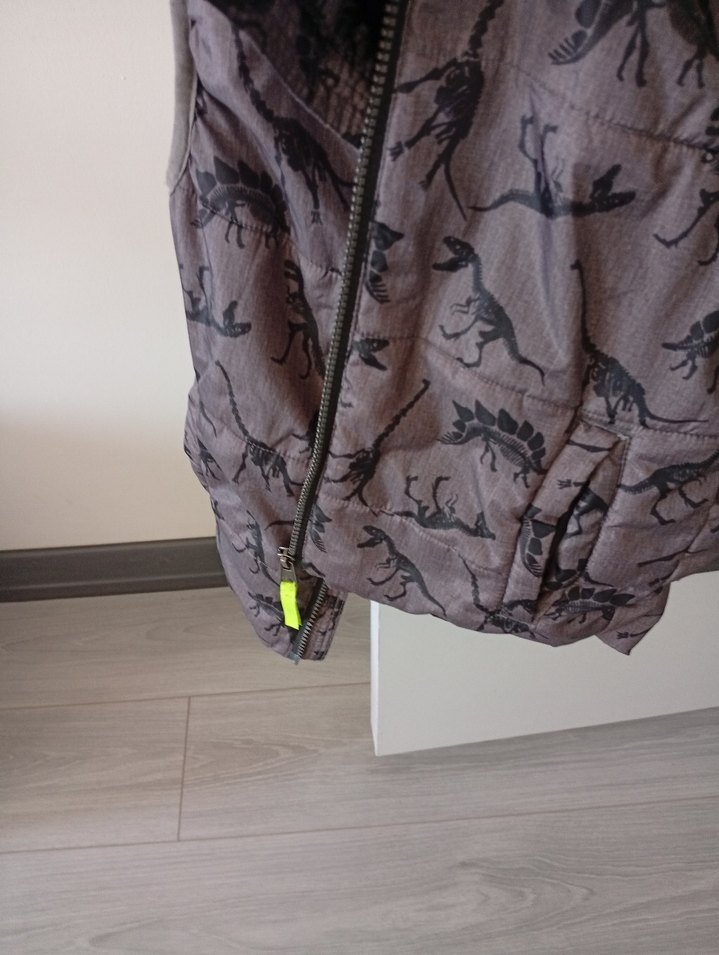 Gri Kamuflaj Desenli Erkek Çocuk Yelek - Görsel 2