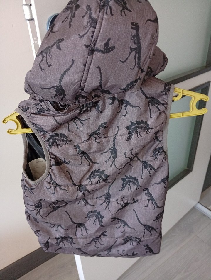 Gri Kamuflaj Desenli Erkek Çocuk Yelek - Görsel 3