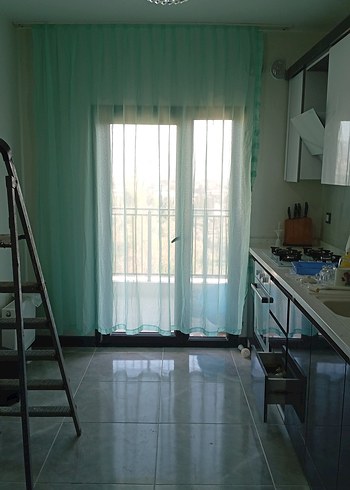 Parlak Yeşil Modern Perde - Görsel 2