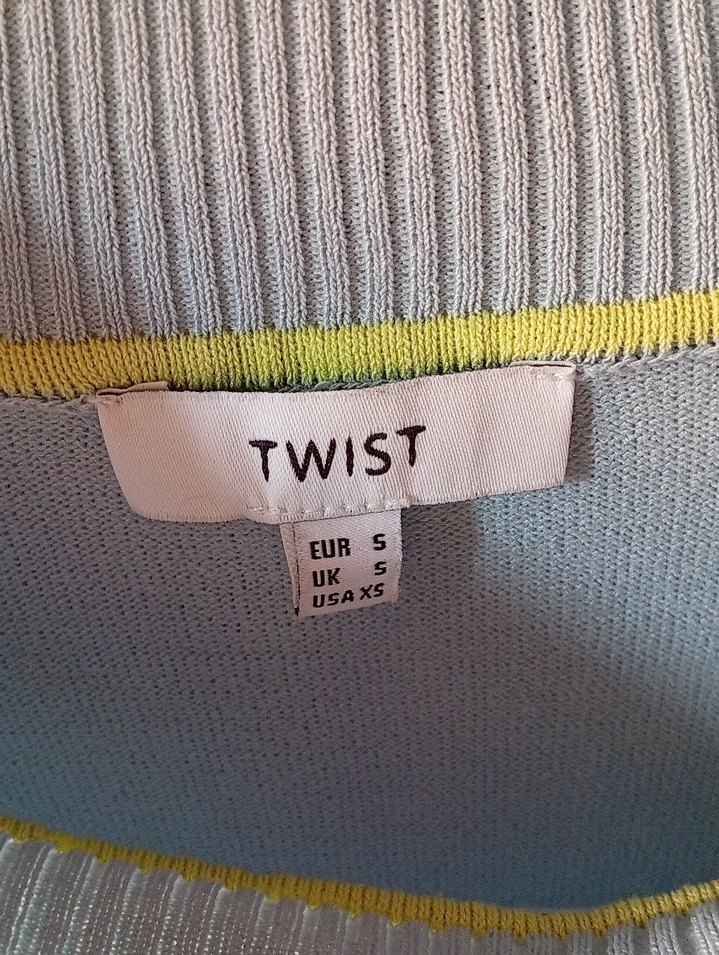 Gri Kadın Triko Uzun Kollu Salaş Kazak - Görsel 2