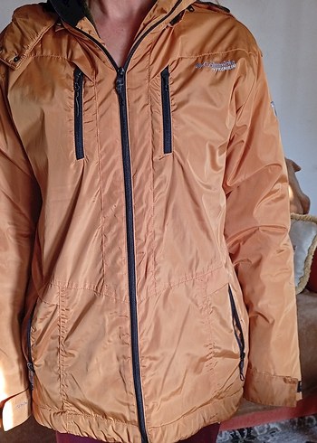 Kadın Parlak Kahverengi Midi Ceket - Görsel 7