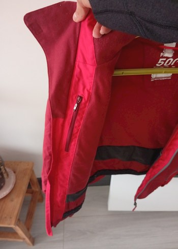 Kırmızı Kadın Mini Fermuarlı Ceket - Görsel 7