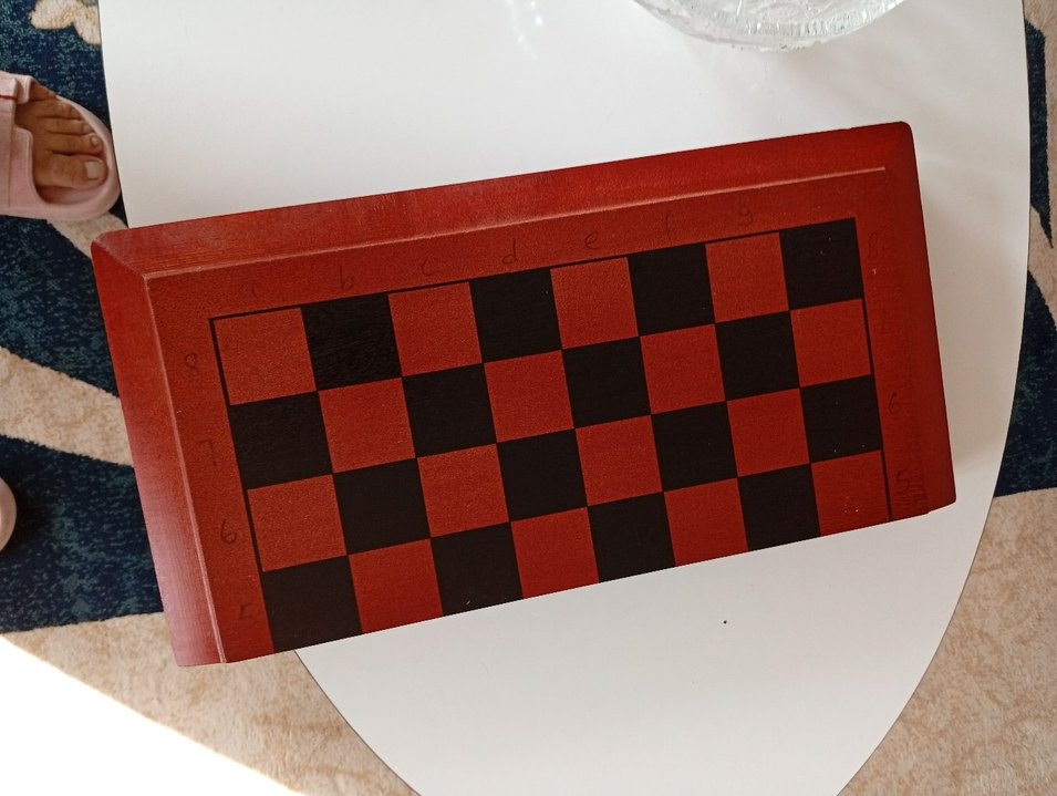 Kahverengi Ahşap Satranç ve Dama Seti - Görsel 3