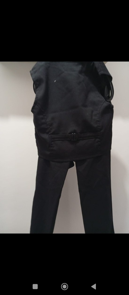 Düğmeli Siyah Midi Hamile Kabanı - Görsel 3