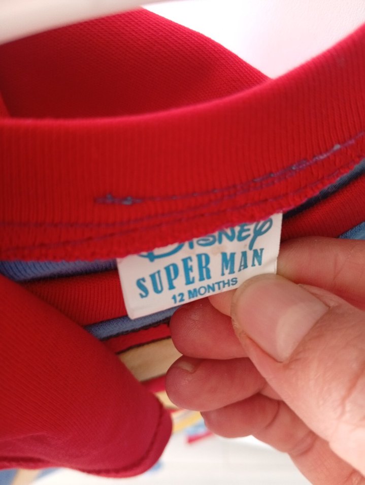 Uzun Kollu Süperman Bebek Tulum - Görsel 5