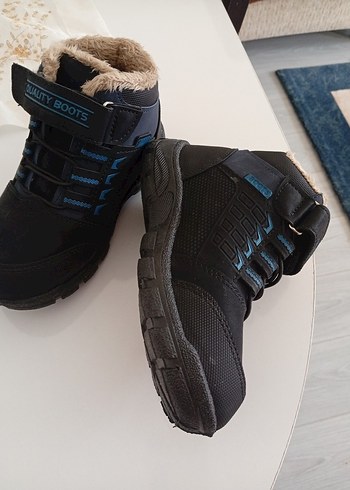 Siyah Erkek Çocuk Cırt Cırtlı Bot - Görsel 3