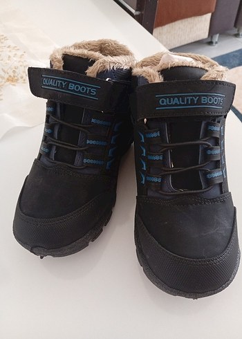 Siyah Erkek Çocuk Cırt Cırtlı Bot - Görsel 4