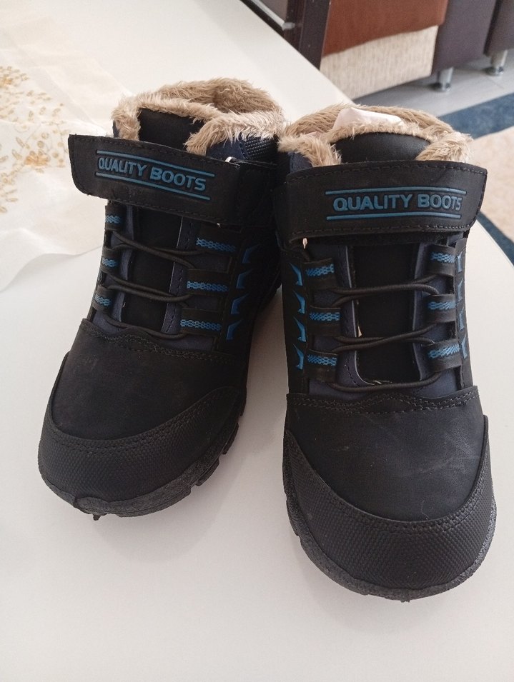 Siyah Erkek Çocuk Cırt Cırtlı Bot - Görsel 4