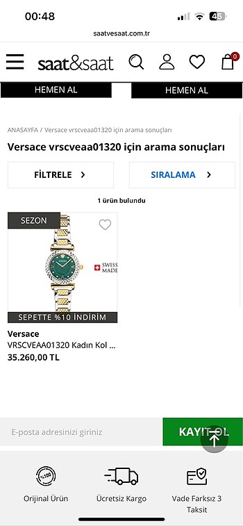  Beden Versace saat