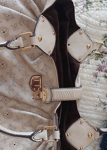 Bej Deri Kadın Omuz Çantası - Görsel 5