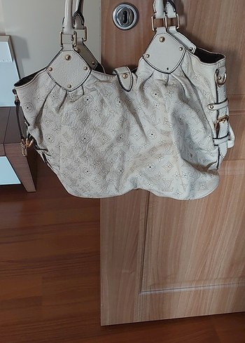 Bej Deri Kadın Omuz Çantası - Görsel 2