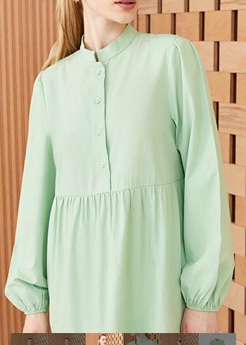 Kadın Uzun Kollu Robalı Uzun Elbise - Görsel 5