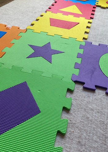 Renkli Bebek Oyun Matı - Plastik - Görsel 2