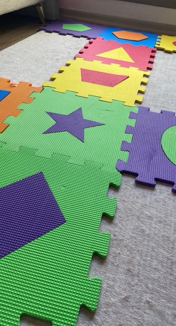 Renkli Bebek Oyun Matı - Plastik - Görsel 2