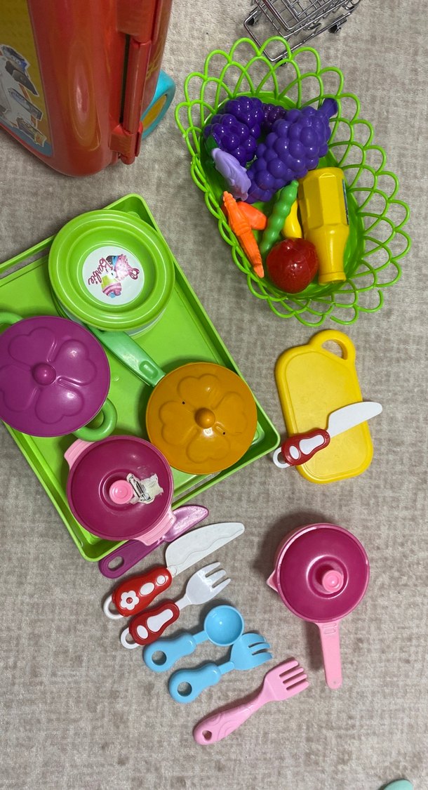 Renkli Mutfak ve Meyve Oyuncak Seti - Görsel 4