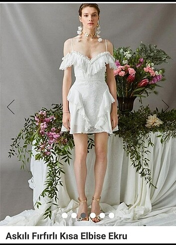 m Beden beyaz Renk koton Zeynep Tosun bride koleksiyon