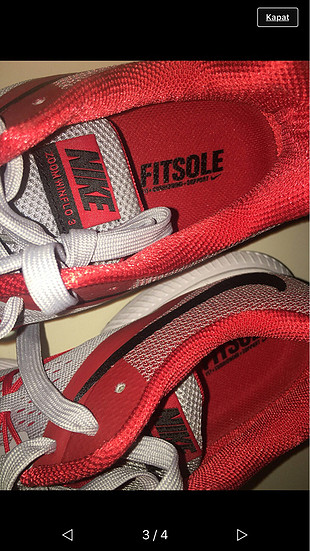 42 Beden kırmızı Renk Nike Ayakkabı 43 numara