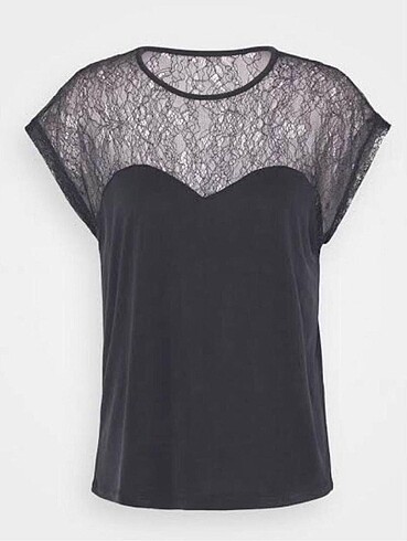 l Beden VERO MODA WMNEYA MODAL DANTELLİ TOP