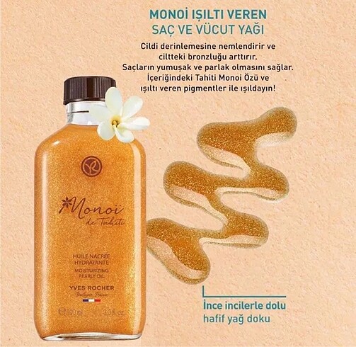 Yves Rocher YVES ROCHER MONOİ IŞILTI VEREN SAÇ VE VÜCUT YAĞI