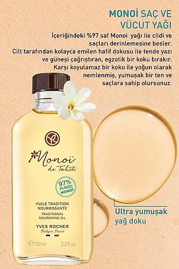 Yves Rocher YVES ROCHER MONOİ SAÇ VE VÜCUT YAĞI