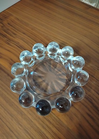 Yuvarlak Cam Boncuk Model Dekoratif Vintage Kül Tablası Küllük - Görsel 2