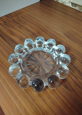 Yuvarlak Cam Boncuk Model Dekoratif Vintage Kül Tablası Küllük - Görsel 4