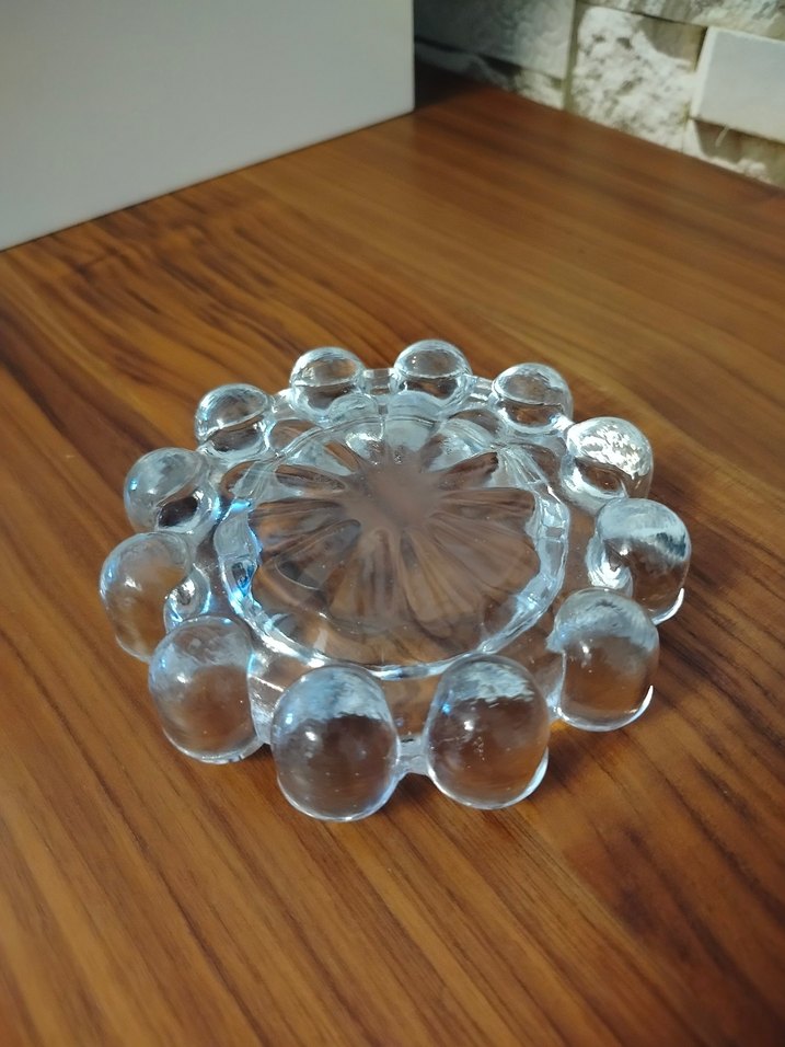 Yuvarlak Cam Boncuk Model Dekoratif Vintage Kül Tablası Küllük - Görsel 3