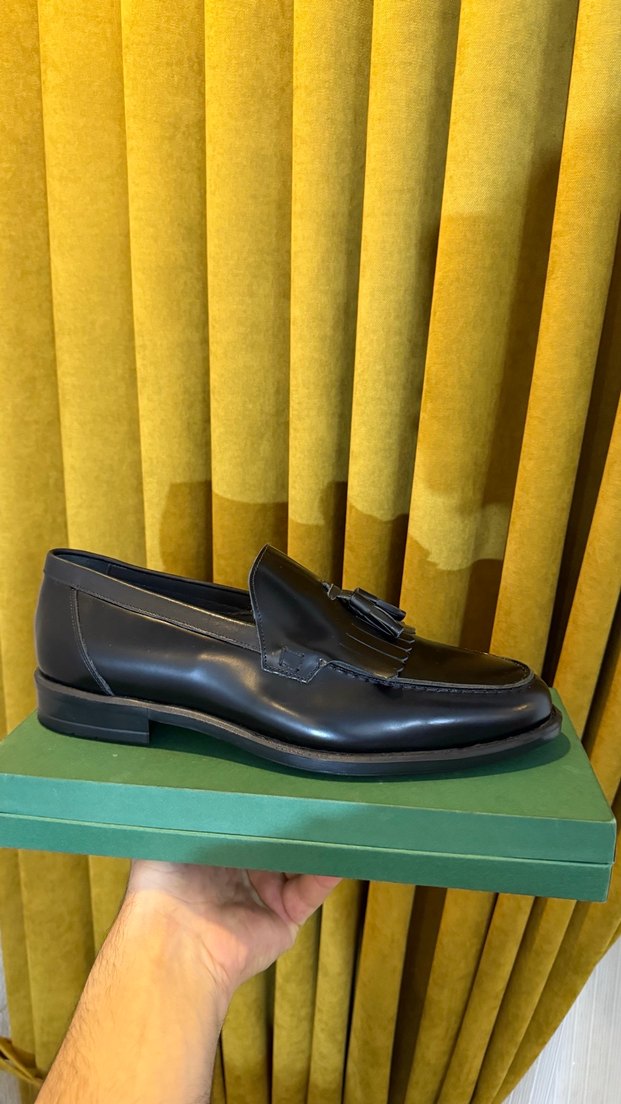 Klasik Siyah Erkek Ayakkabı Tokalı - Görsel 4