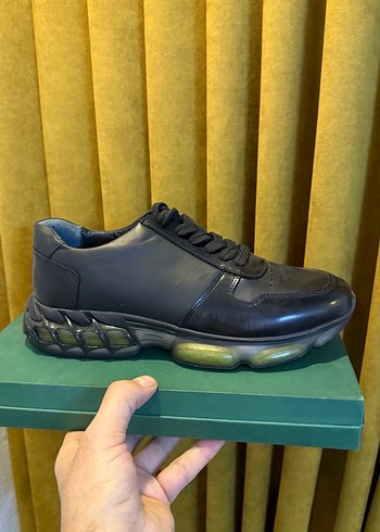 Siyah Bağcıklı Erkek Spor Ayakkabı - Görsel 9