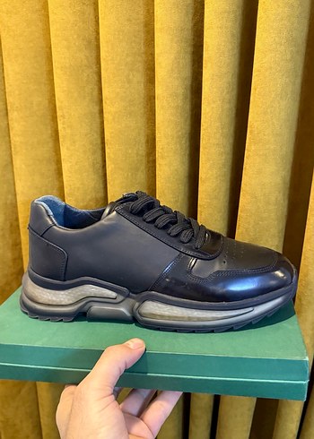 Siyah Bağcıklı Erkek Spor Ayakkabı - Görsel 13