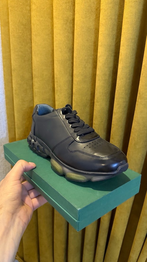 Siyah Bağcıklı Erkek Spor Ayakkabı - Görsel 3