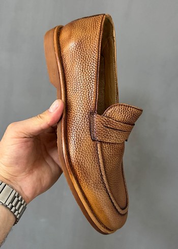 Kahverengi Süet Tokalı Kadın Loafer - Görsel 2