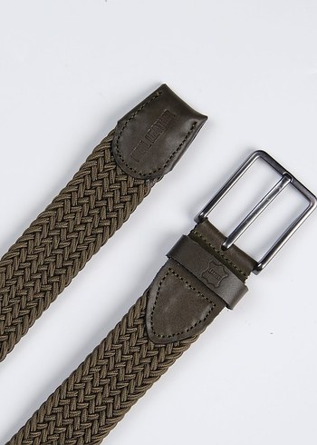 Örgü Desenli Erkek Kemer  Kahverengi Tonlar erkek - Görsel 6