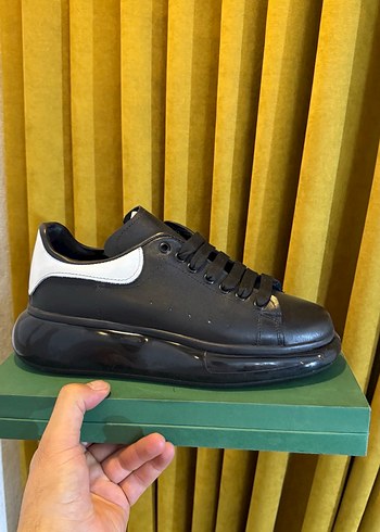 Şişme Tabanlı Erkek Beyaz Spor Ayakkabı iç dış deri - Görsel 8