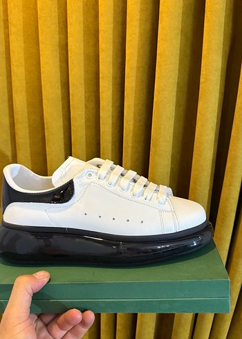 Şişme Tabanlı Erkek Beyaz Spor Ayakkabı iç dış deri - Görsel 7