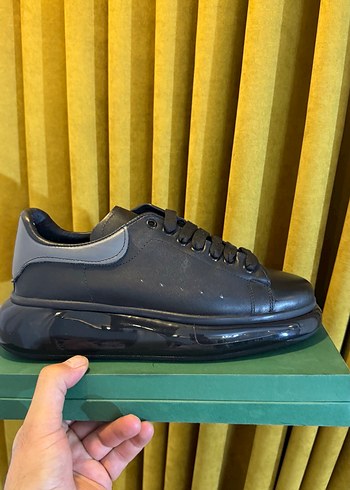 Şişme Tabanlı Erkek Beyaz Spor Ayakkabı iç dış deri - Görsel 6