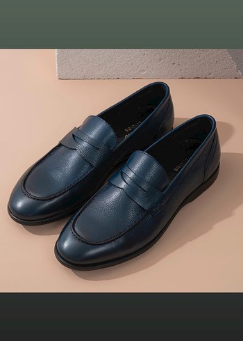 Şişme Tabanlı Erkek Beyaz Spor Ayakkabı iç dış deri - Görsel 13