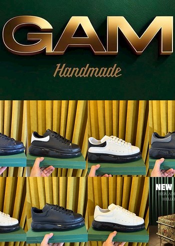 Şişme Tabanlı Erkek Beyaz Spor Ayakkabı iç dış deri - Görsel 2