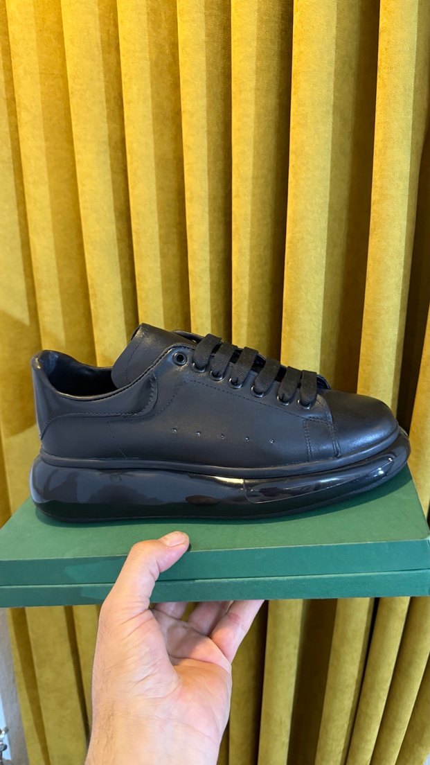 Şişme Tabanlı Erkek Beyaz Spor Ayakkabı iç dış deri - Görsel 3