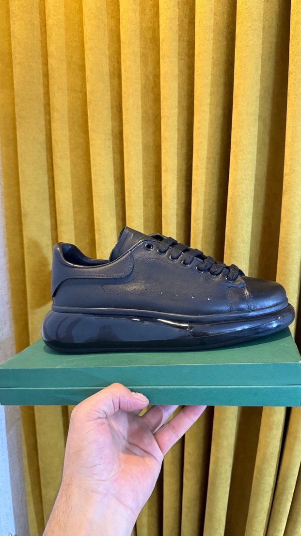 Şişme Tabanlı Erkek Beyaz Spor Ayakkabı iç dış deri - Görsel 5