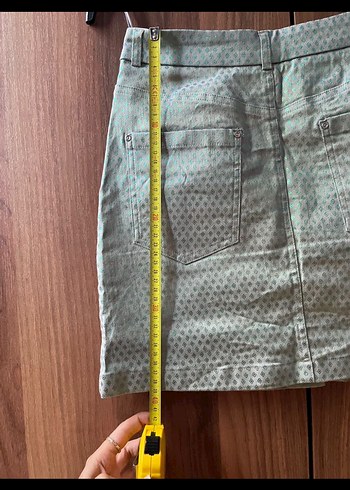 Yargıcı Düğmeli yeşil etek - Görsel 5