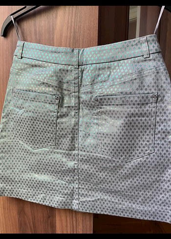 Yargıcı Düğmeli yeşil etek - Görsel 4