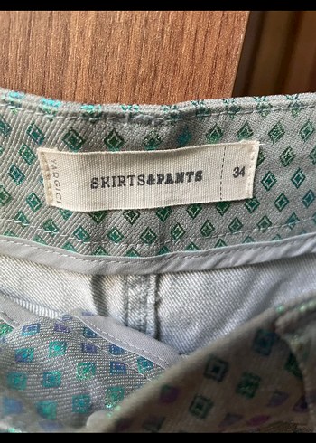 Yargıcı Düğmeli yeşil etek - Görsel 3